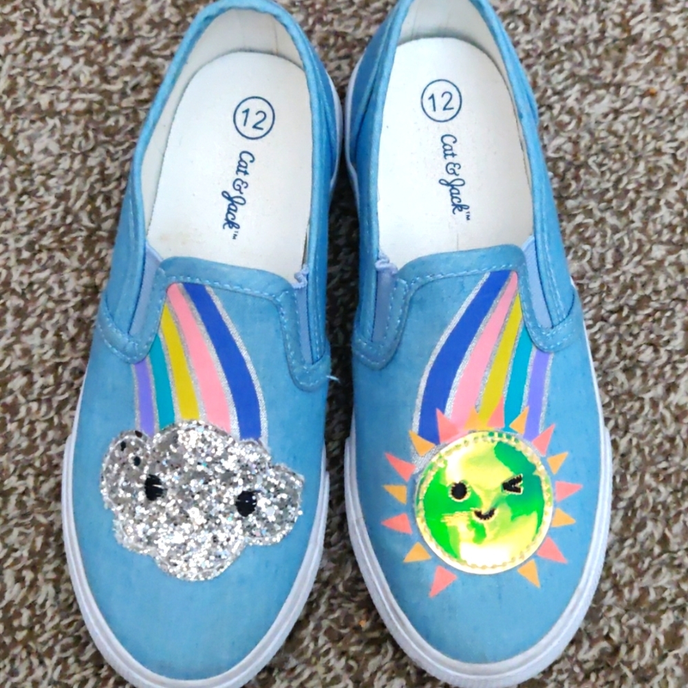Cat and jack rainbow shoes